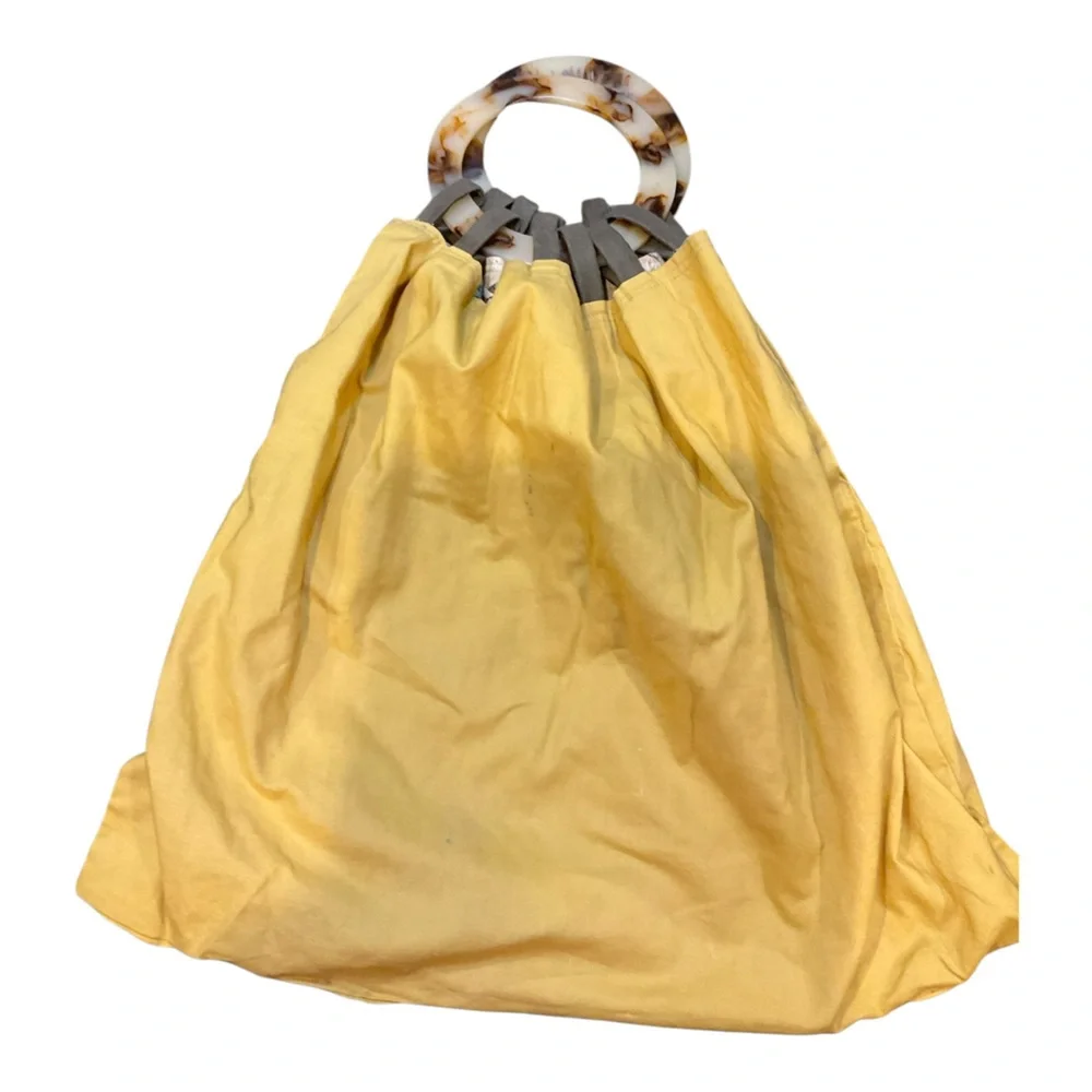 Women Handbag Handmade Safari Plastic Tortoise Handle Size Medium